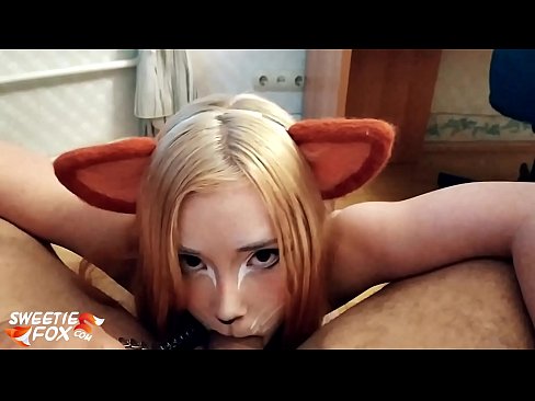 ❤️ Kitsune loro dick na kụkọba n'ọnụ ya ❤️❌ Ihe na-akpali agụụ mmekọahụ n'ụlọ ☑